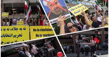  المعارضة الإيرانية تتظاهر فى واشنطن احتجاجا على انتخابات طهران