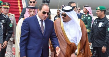 بالفيديو..الرئيس السيسي يصل مركز الملك عبد العزيز للمشاركة فى فعاليات قمة الرياض