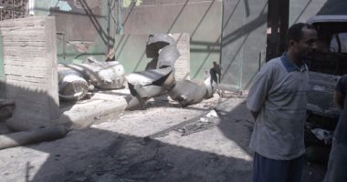 معاينة حريق "أبو رواش" تكشف: انفجار 3 خزنات غاز وتفحم سيارة وواجهات المصنع