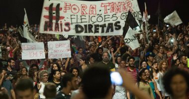 بالصور.. تجدد المظاهرات ضد الرئيس البرازيلى بعد اتهامه بالفساد