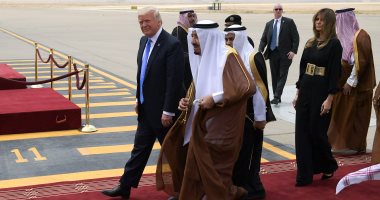 الخارجية الأمريكية تنشر فيديو للحظة هبوط طائرة الرئيس ترامب فى الرياض