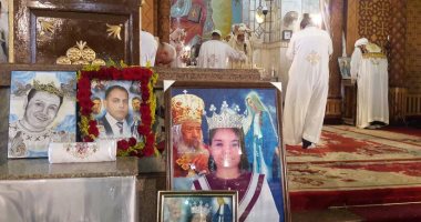 بالفيديو والصور..بدء قداس ذكرى الأربعين لشهداء كنيسة مار مرقس بدير مارمينا فى الإسكندرية