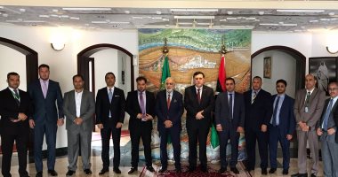 رئيس المجلس الرئاسى الليبى يلتقى وفد أعضاء السفارة الليبية بالسعودية