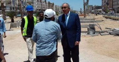 محافظ البحر الأحمر يتفقد أعمال التطوير بمدينة الغردقة