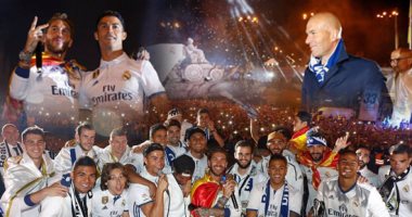 بالفيديو والصور.. ريال مدريد يحتفل بالدورى الإسبانى فى شوارع العاصمة