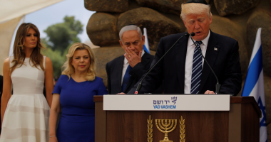 بالصور.. ترامب يدعو الإسرائيليين والفلسطينيين إلى تقديم تنازلات من أجل السلام