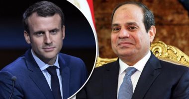 ماكرون فى اتصال هاتفى بالسيسي: فرنسا تقف مع مصر ضد الإرهاب