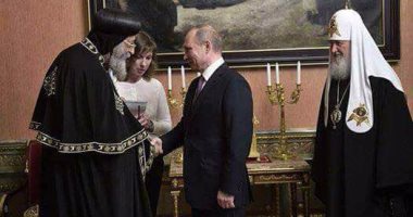الكنيسة تكشف كواليس لقاء الرئيس الروسى والبابا تواضروس بعد وصوله القاهرة
