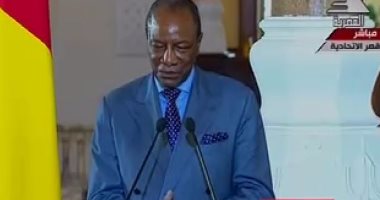 رئيس غينيا: مصر لعبت دورا كبيرا فى استقرار الدول الأفريقية