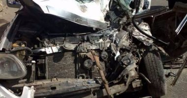 إصابة 5 أشخاص  نتيجة انقلاب سيارة ملاكى بالطريق الصحراوي قنا نجع حمادي