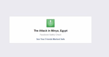 "فيس بوك" يفعل Safety Check فى مصر عقب حادث أتوبيس المنيا