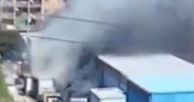 قارئ يشارك بفيديو لاندلاع حريق فى محطة محولات كهرباء منية سندوب بالمنصورة