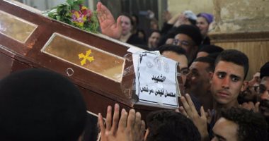 بالصور.. وصول 3 جثامين من شهداء حادث المنيا لكنيسة الفشن ببنى سويف