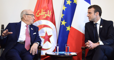 الرئيس الفرنسى فى تأبين رئيس تونس: تعلق بالحرية والانفتاح من أجل بلاده