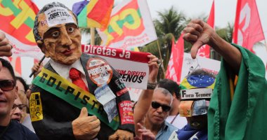 بالصور.. تجدد المظاهرات المعارضة للرئيس البرازيلى ميشال تامر 