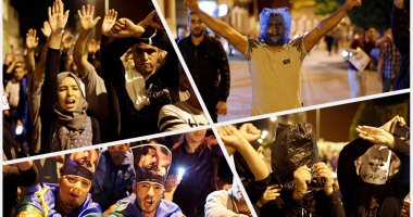 مظاهرات ليلية فى مدينة الحسيمة المغربية بعد اعتقال "الزفزافى"