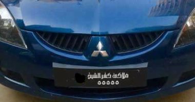 بالصور .. لوحة معدنية تستخدم لـ 3 سيارات في كفر الشيخ
