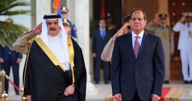 بالصور.. الرئيس السيسى يبحث مع ملك البحرين العلاقات الثنائية بين البلدين
