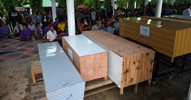 بالصور.. تشييع جثمان ضحايا ركاب الطائرة العسكرية فى ميانمار