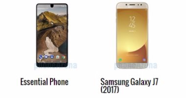 إيه الفرق؟..أبرز الاختلافات بين هاتفى Essential Phone وجلاكسى J7 إصدار 2017