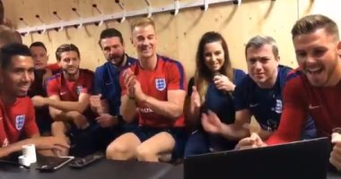 بالفيديو.. كيف احتفل لاعبى منتخب إنجلترا الأول بإنجاز "أبطال العالم"