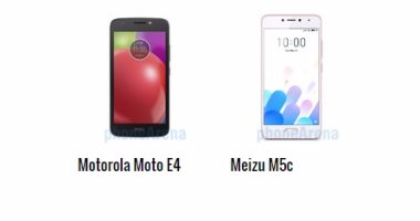 إيه الفرق؟.. أبرز الاختلافات بين هاتفى Moto E4  وMeizu M5c