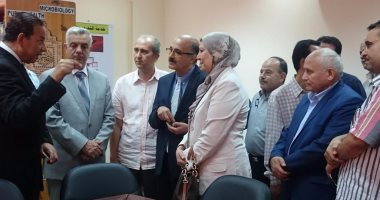 بالصور .. رئيس جامعة المنوفية يفتتح المكتبة الفرعية لمعهد الكبد القومى 