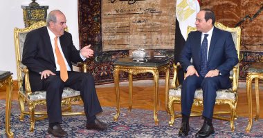 الرئيس السيسي يستقبل إياد علاوى نائب رئيس الجمهورية العراقى