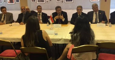 الوفد البرلمانى المصرى بواشنطن يلتقى عدد من ممثلى الصحف الأجنبية