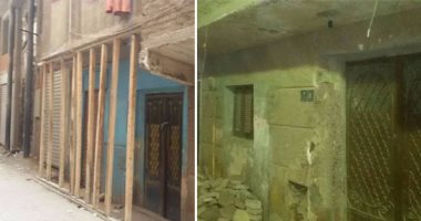 بالصور.. المقاول يزيل "سنادات" منازل الوراق الآيلة للسقوط: الحى مدنيش فلوسى