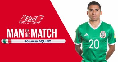 خافيير أكوينو أفضل لاعب فى لقاء المكسيك ونيوزيلندا بكأس القارات 