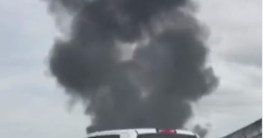 بالفيديو.. احتراق طائرة "F16"فى مطار عسكرى بولاية تكساس الأمريكية