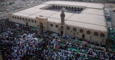 فرحة .. سيلفى.. صلاة العيد بمسجد عمرو بن العاص
