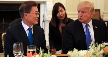 بالصور.. ترامب يستضيف رئيس كوريا الجنوبية على مأدبة عشاء بالبيت الأبيض  