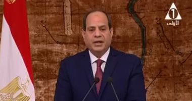 السيسي: شعب مصر لم ولن يقبل سطوة أى جماعة أو فئة حتى لو تسترت برداء الدين
