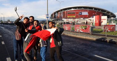 بالصور.. بدء توافد الجماهير لحضور نهائى كأس القارات بين تشيلى وألمانيا