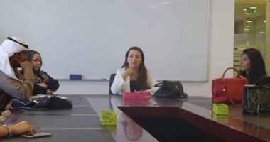 الإعلامية إيمان عز الدين فى أول اجتماعاتها باتحاد الإعلاميين العرب