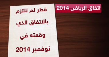 بالفيديو.. تعرف على بنود اتفاق الرياض 2014 الذى لم تلتزم به قطر