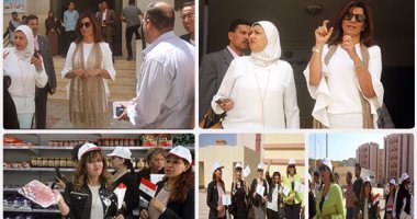 وفد سيدات "مصر تستطيع بالتاء المربوطة" يزور حى الأسمرات برفقة وزيرة الهجرة