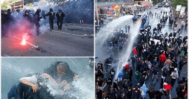 اشتباكات عنيفة بين الشرطة الألمانية وآلاف المناهضين لقمة العشرين