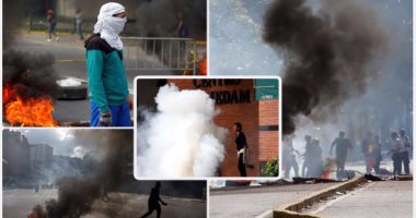 تجدد العنف فى فنزويلا تنديدا بقمع الشرطة وللمطالبة برحيل الرئيس مادورو