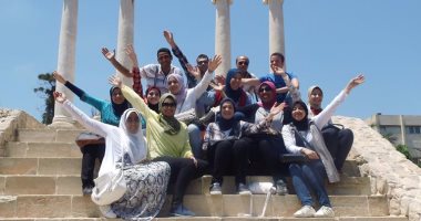 بالصور.. حملة إنقاذ أثر تزور متحف الموزابيك ومكتبة الإسكندرية