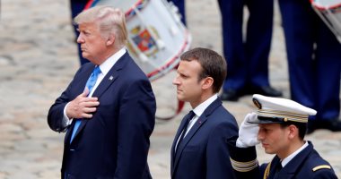 بالصور.. مراسم استقبال رسمية لـ"ترامب" فى قصر الانفاليد العسكرى بباريس