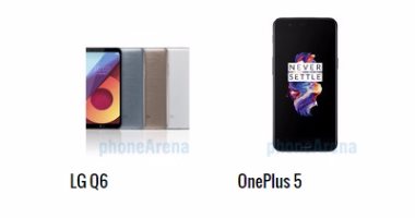 إيه الفرق.. أبرز الفروق والاختلافات بين هاتفى LG Q6 وOnePlus 5
