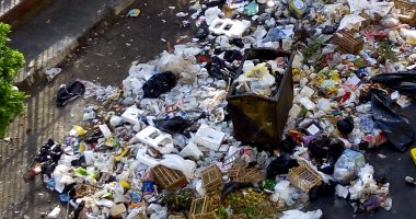 قارئ يشكو تراكم القمامة على أسوار حديقة فريال ببورسعيد