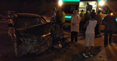 مصرع شخص وإصابة 2 آخرين فى حادث تصادم سيارة نقل وملاكى بكورنيش المعادى