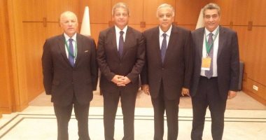 وصول وزير الرياضة المغرب للمشاركة فى ندوة الكاف لتطوير كرة القدم الإفريقية