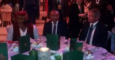 وزير الرياضة يحضر حفل عشاء رئيس الاتحاد الأفريقى لكرة القدم بالمغرب