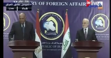 وزير الخارجية: مصر مستعدة لتعزيز بناء قدرات الجيش العراقى 