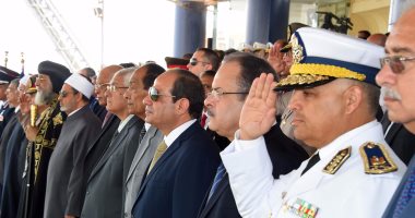 بالصور.. الرئيس السيسى يشهد مراسم تسليم وتسلم القيادة بين طلاب أكاديمية الشرطة